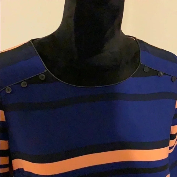 Skies are Blue Nordstrom Stripe Blouse Top Small - Picture 6 of 8